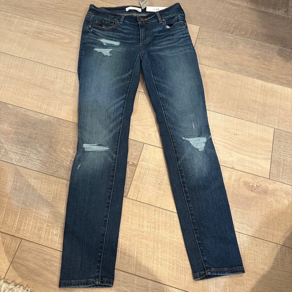 LOFT WOMENS JEANS SIZE 24 / 00 PETITE MODERN SKINNY NEW
